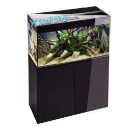 Ensemble AQUAEL Aquarium de 215 litres à LED + meuble GLOSSY Noir