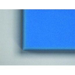 Plaque de Mousse bleue de filtration pour aquarium en 100x50x5 cm | Grain fin pour retenir les dernières petites impuretés.