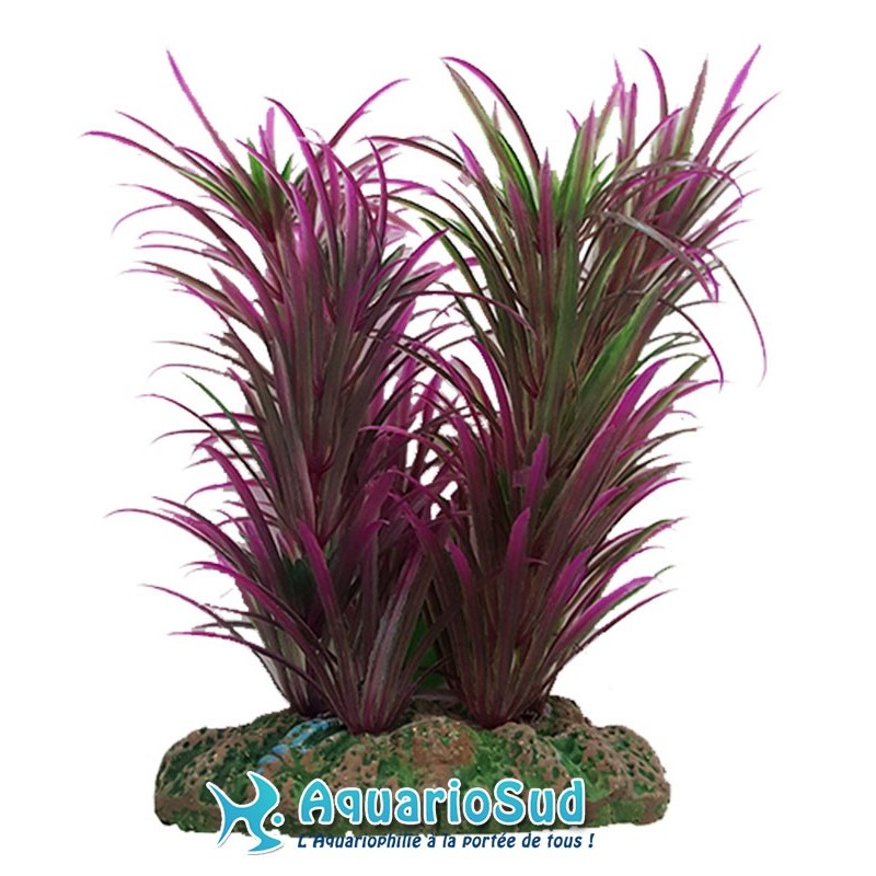 AQUA NOVA Plante artificielle violette - Hauteur 13 cm