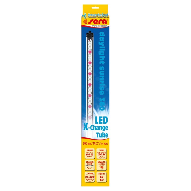 Tubo SERA Led X-Change Luz de día Sunrise 360 mm 5,5 W Tubo SERA Led X-Change Luz de día Sunrise 360 mm 5,5 W