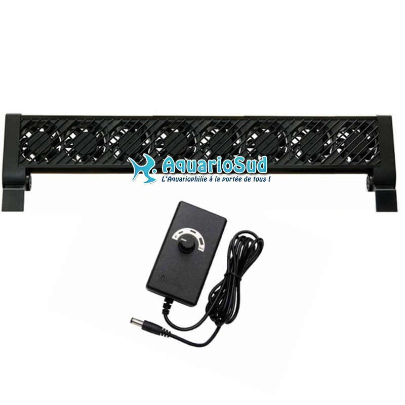 Le GROTECH Cool Breeze 8 est composé de 8 ventilateurs - Système de refroidissement pour Aquarium de 450 litres et plus. Le GROTECH Cool Breeze 8 est composé de 8 ventilateurs - Système de refroidissement pour Aquarium de 450 litres et plus.