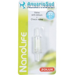 ZOLUX transparentes Rückschlagventil für 4/6 mm Luftschlauch