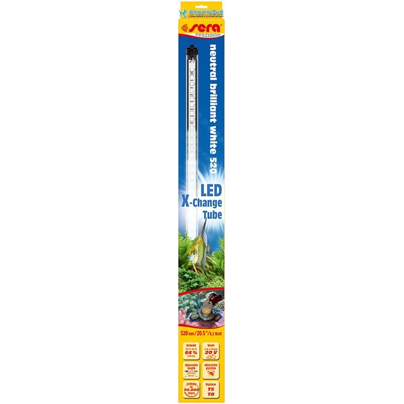 Tubo SERA Led X-Change Blanco Neutro Brillante 520 mm 8,2 W Tubo SERA Led X-Change Blanco Neutro Brillante 520 mm 8,2 W
