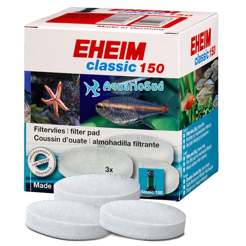 EHEIM Ouate Filtrante pour filtre Classic 150 - Lot de 3