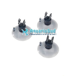 EBI - 3er Set Saugnäpfe mit Clip für Aquarienluftschläuche mit Ø 4/6 mm