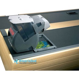 EHEIM twinfeeder - 2 compartiments  d'alimentation séparées pour des granulés, des bâtons, des pastilles, des flocons