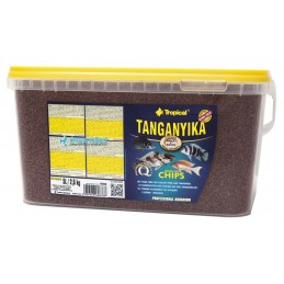 TROPICAL Tanganyika chips - 5 litres pour l'alimentation quotidienne des Cichlidés du lac african Tanganyika