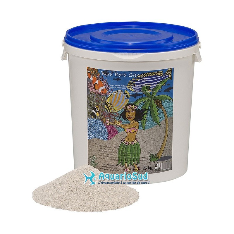 PREIS Bora Bora Sand en 20 kg (15,5 litros) es ideal para acuarios marinos PREIS Bora Bora Sand en 20 kg (15,5 litros) es ideal para acuarios marinos