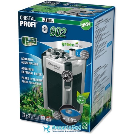 JBL Filtre CristalProfi e902 greenline pour aquarium de 90 à 300 litres