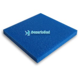Tablero de espuma azul 100x100x5 cm | Grano grueso para retener residuos vegetales, hojas, etc.