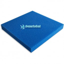 Plaque de Mousse bleue 100x100x5 cm | Grain moyen pour retenir les impuretés.