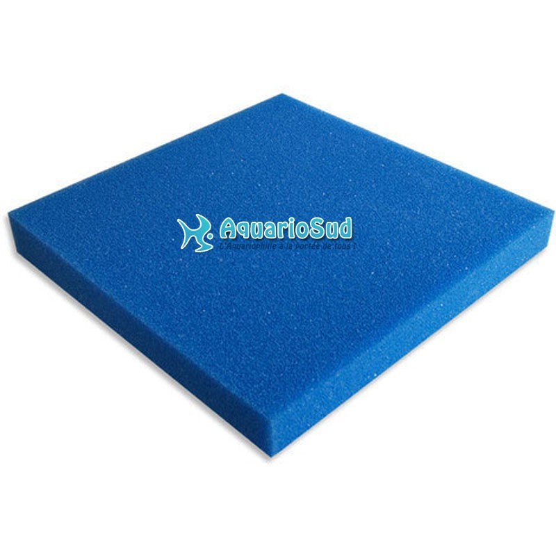 Plaque de Mousse bleue 100x100x5 cm | Grain moyen pour retenir les impuretés. Plaque de Mousse bleue 100x100x5 cm | Grain moyen pour retenir les impuretés.