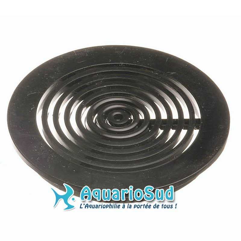 Rejilla redonda negra AQUA MEDIC - 63 mm