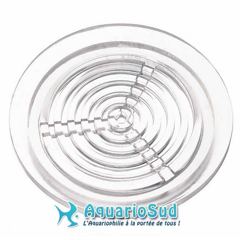 Rejilla redonda AQUA MEDIC Ø 50 mm - Color transparente - Se vende por unidad