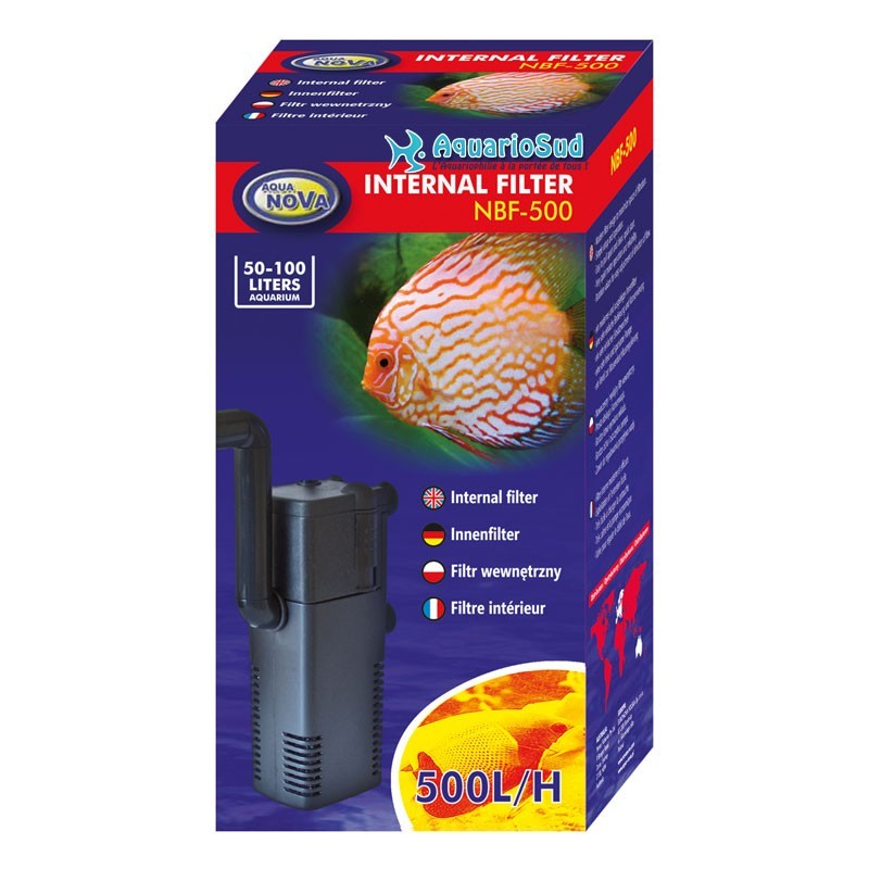 AQUA NOVA NBF-500 Filtre intérieur pour Aquarium de 50 - 100 L