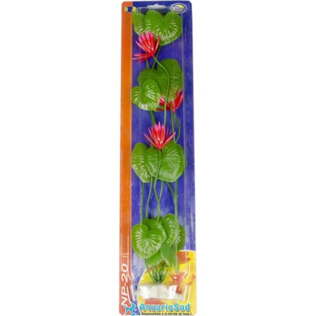 AQUA NOVA Nénuphar - Plante artificielle - Hauteur 50 cm
