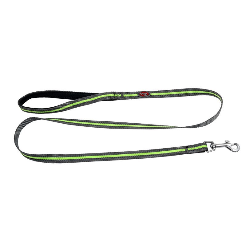 Correa de nailon reflectante gris PETNOVA - Talla S Correa de nailon reflectante gris PETNOVA - Talla S