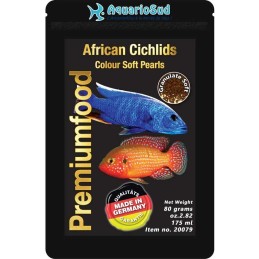 DISCUSFOOD Afrikanische Buntbarsche Farbperlen - 80 gr