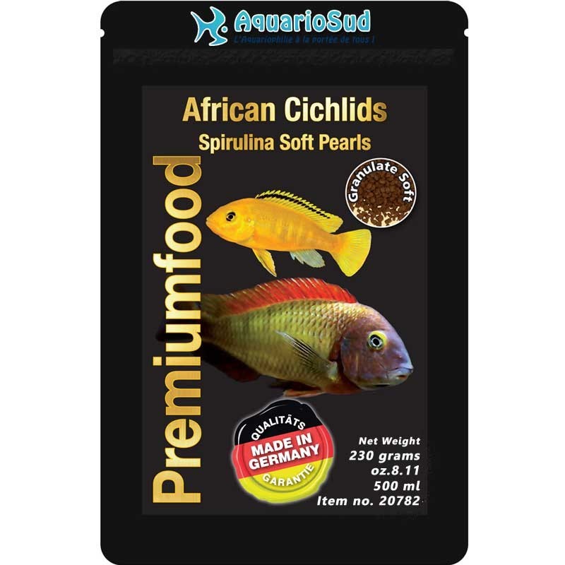 DISCUSFOOD Afrikanische Buntbarsche Spirulina-Perlen - 230gr DISCUSFOOD Afrikanische Buntbarsche Spirulina-Perlen - 230gr