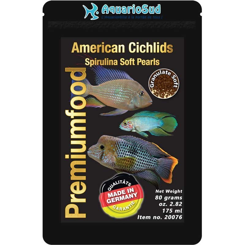 DISCUSFOOD American Cichlids Spirulina Pearls