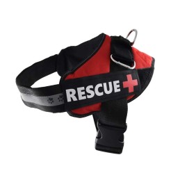 Pettorina per cani RESCUE Plus rossa