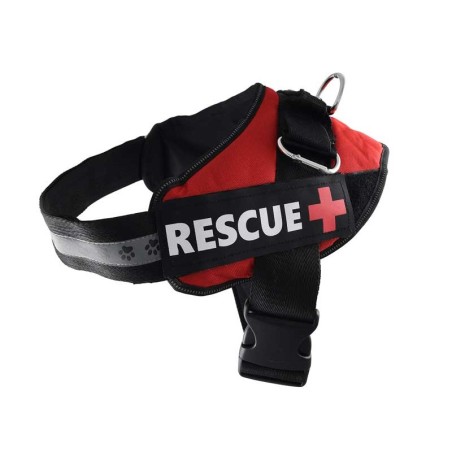 Harnais pour chien RESCUE Plus rouge