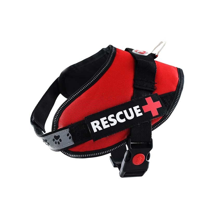 Harnais pour chien RESCUE Plus rouge