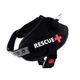 Harnais pour chien RESCUE Plus noir