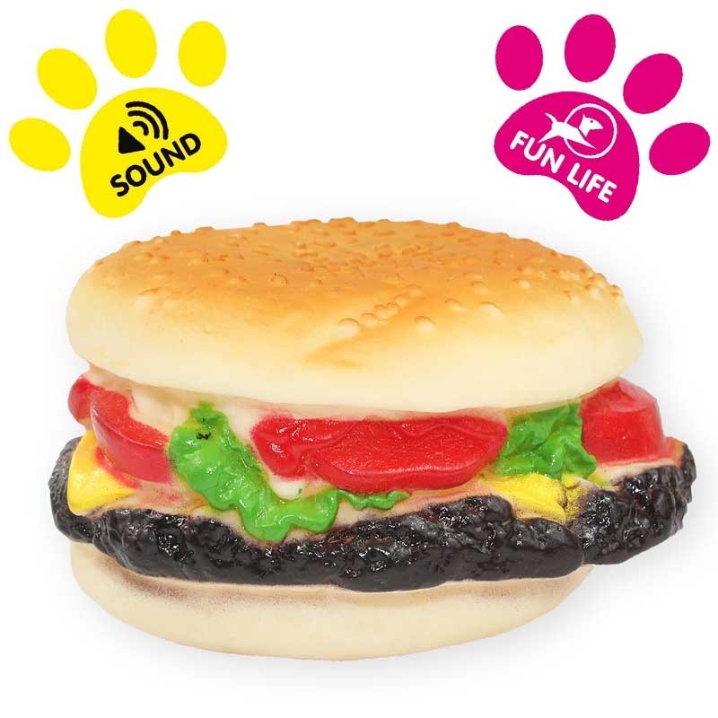 Cheeseburger pour chien - Ø 9cm