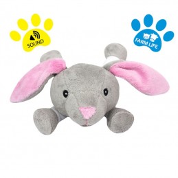 DOG LIFE STYLE Peluche Sonore Lapin 12.5cm