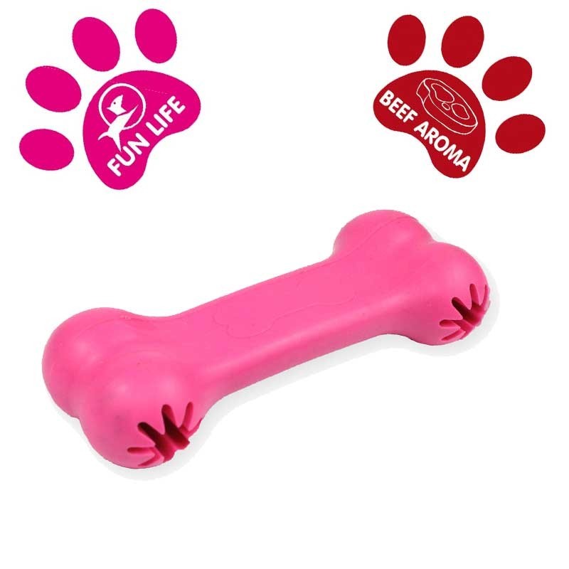 DOG LIFE STYLE Snack bone 11cm - Arôme boeuf DOG LIFE STYLE Snack bone 11cm - Arôme boeuf