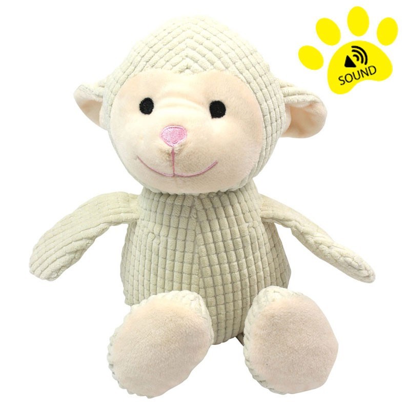 DOG LIFE STYLE Peluche Sonore Mouton 32cm