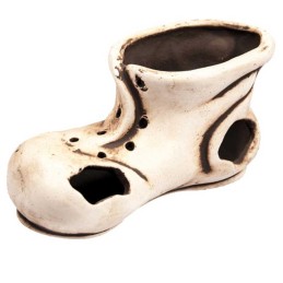 Keramikdekoration - Alter Schuh 19x10x9cm
