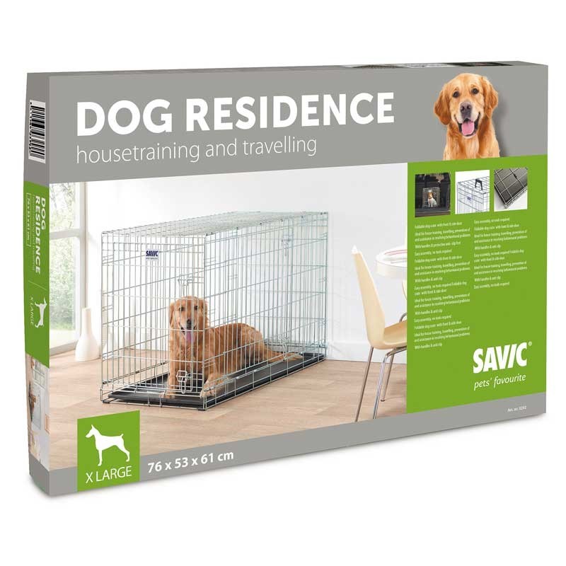 SAVIC Cage pliable Dog Résidence 107 cm - Finition martelée