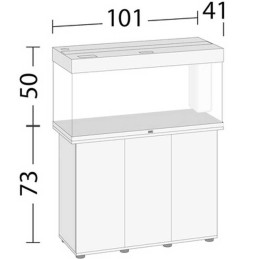JUWEL Rio 180 Line LED mit SBX Unterschrank - Abmessungen