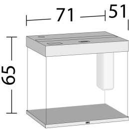 Aquarium JUWEL Lido 200 Line Led noir