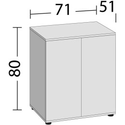 JUWEL SBX Lido 200 schwarze Möbel