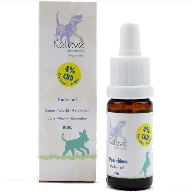 KELEVE Huile CBD 4% pour chien - Force Tranquille