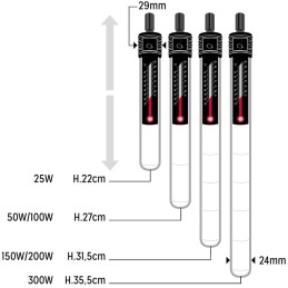 AQUARIUM SYSTEMS VisiTherm VTX - Chauffage pour aquarium