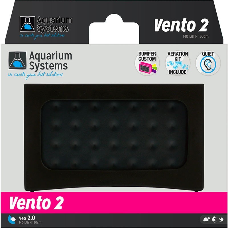 AQUARIUM SYSTEMS Vento 2 - Pompe à air 140 L/H