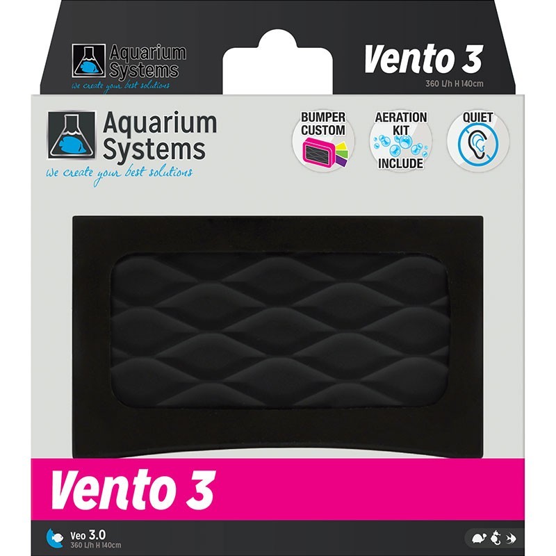 AQUARIUM SYSTEMS Vento 3 - Pompe à air 2x180 L/H