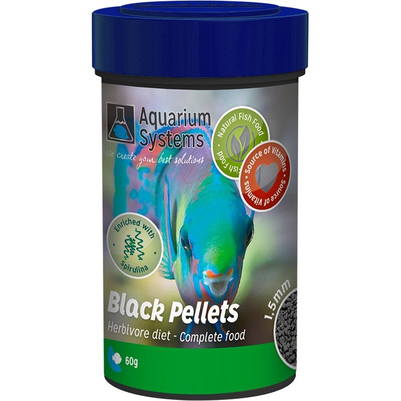 AQUARIUM SYSTEMS Black Pellets 100ml