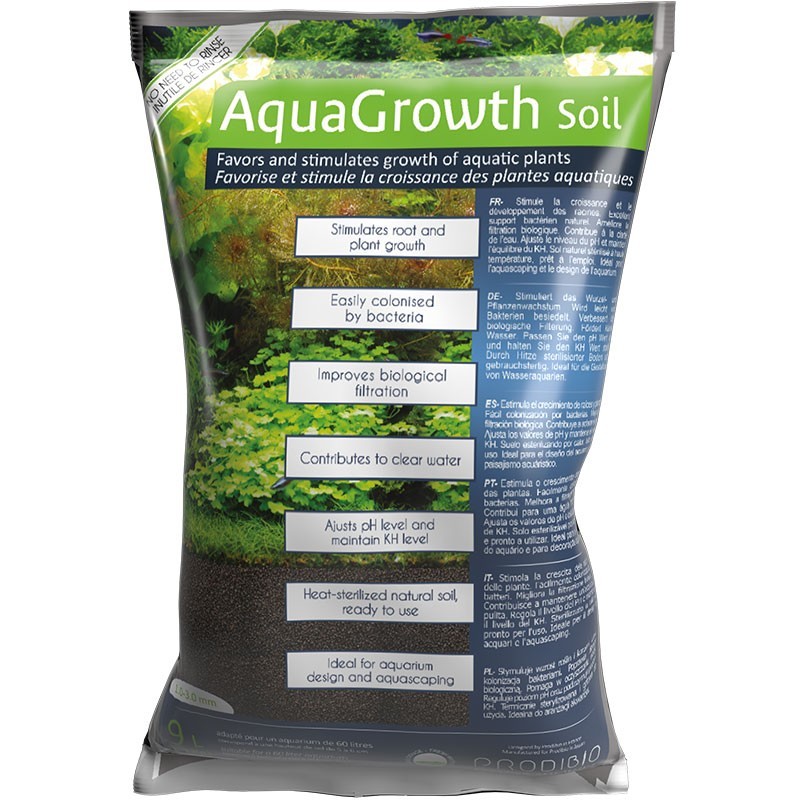 PRODIBIO Aquagrowth Soil 9 litres - Sol nutritif pour aquarium