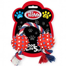 PET NOVA Jouet pour chien - Balles sur Corde de 50cm