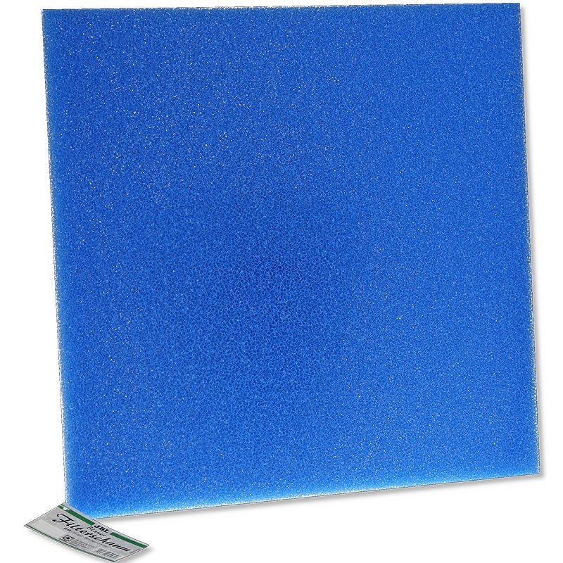 JBL Mousse bleue 50x50x10cm - Grain large (10 ppi)