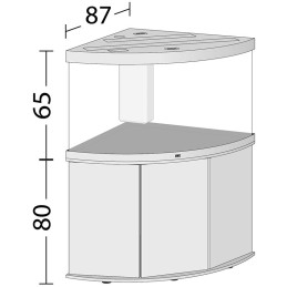 Conjunto de LED JUWEL Aquarium Trigon 350 y mueble SBX 350 a juego