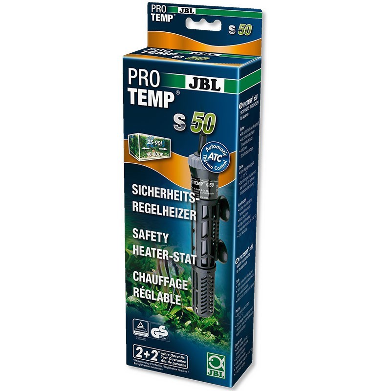 JBL ProTemp S - Calentador de acuario de 25 a 300 vatios JBL ProTemp S - Calentador de acuario de 25 a 300 vatios