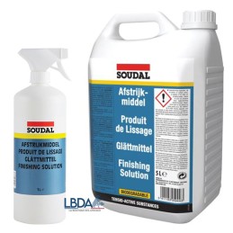 SOUDAL produit de lissage en 1 litre et 5 litres