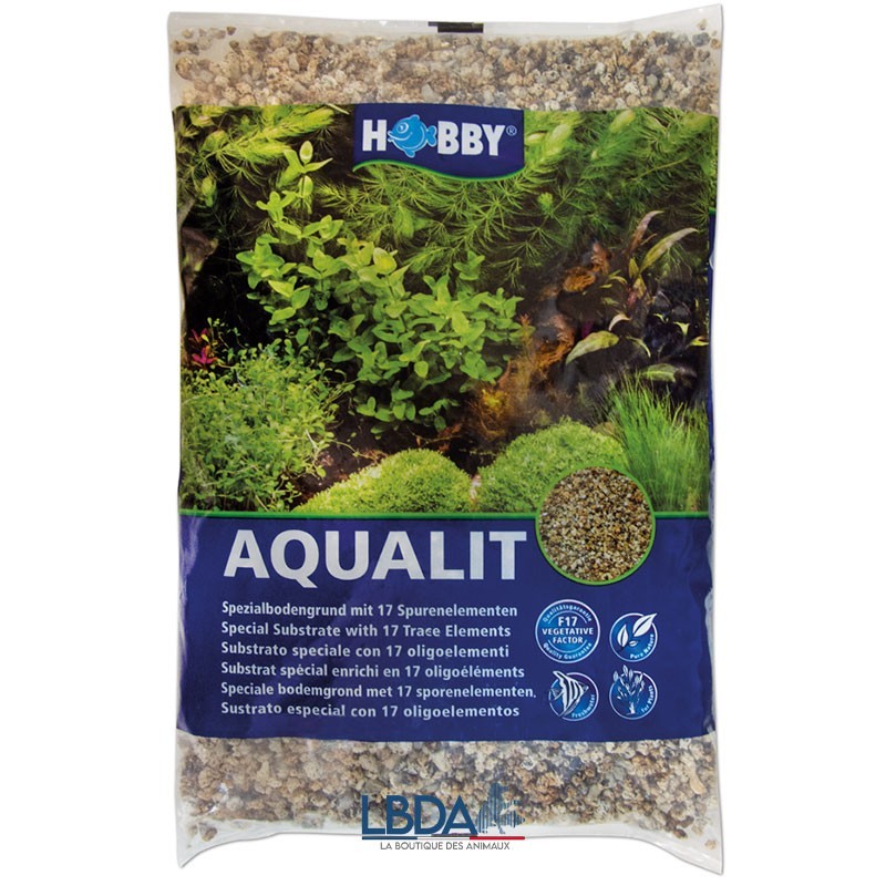 HOBBY Aqualit Sol nutrifif pour aquarium en 12 litres