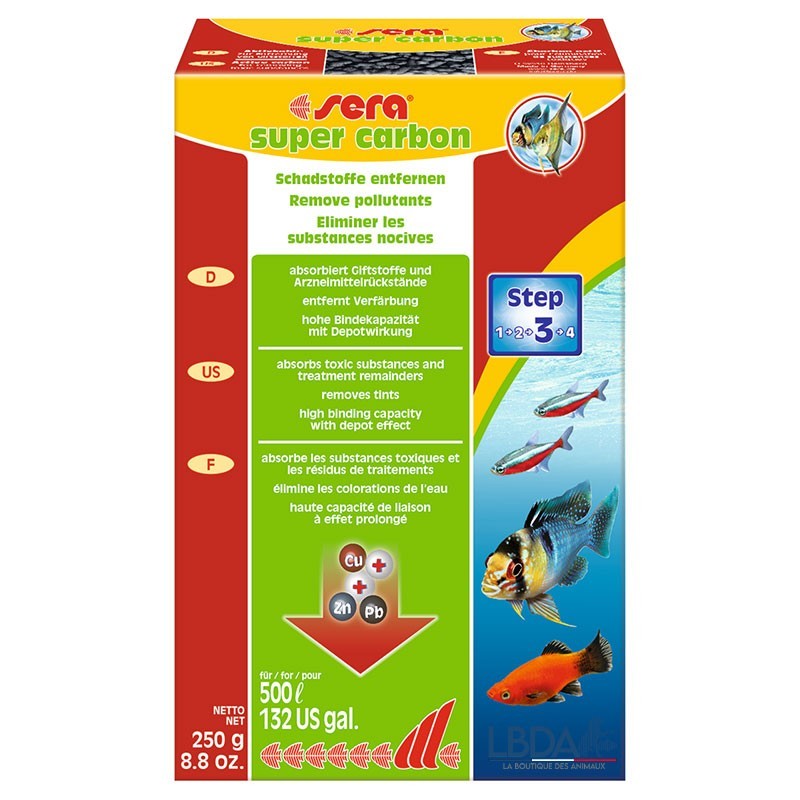 SERA Super Carbon - Aktivkohle - 250 g